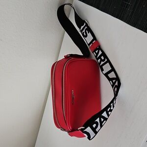 KARL LAGERFELD RED CROSSBODY BAG